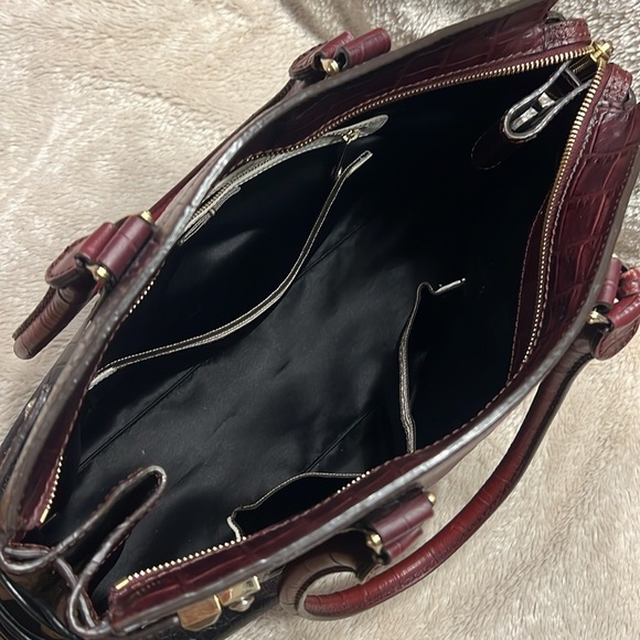 HENRI BENDEL Carlyle Satchel Embossed Crocodile - Picture 10 of 17